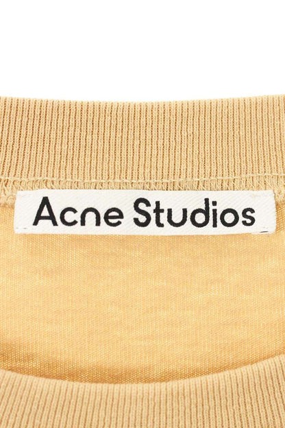 ACNE STUDIOS Beige Logo Stamp Print T-Shirt Size XXL