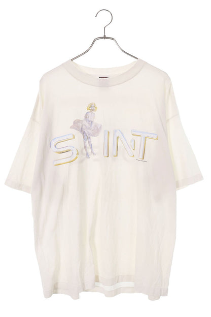 SAINT MICHAEL Robot Logo Vintage T-Shirt White Size XL