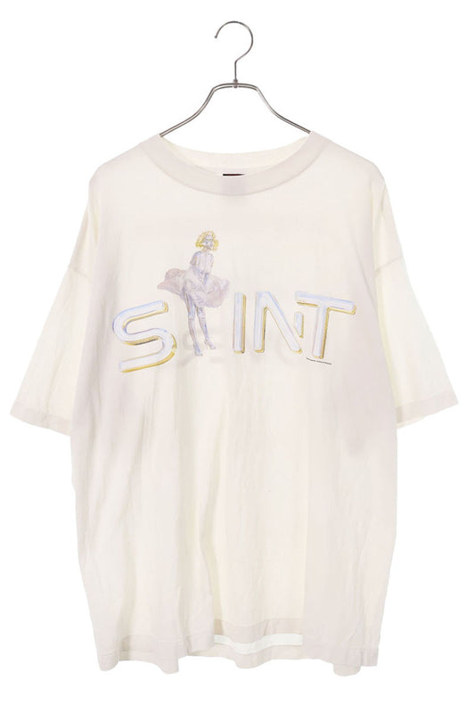 SAINT MICHAEL Robot Logo Vintage T-Shirt White Size XL