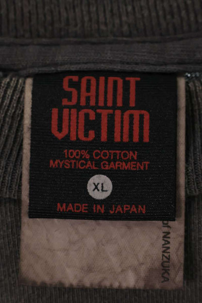 SAINT MICHAEL Rex Print Vintage T-Shirt Black Size XL