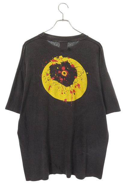 READYMADE Vintage Washed Smiley Cotton Tee Grey Size XL