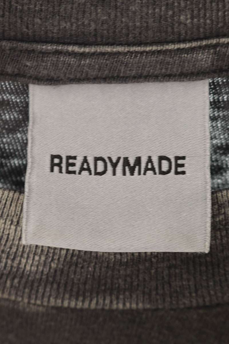 READYMADE Vintage Washed Smiley Cotton Tee Grey Size XL