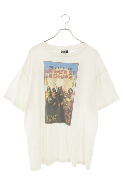 SAINT MICHAEL "WITHPUTFEAR" Vintage Print Tee White Size L