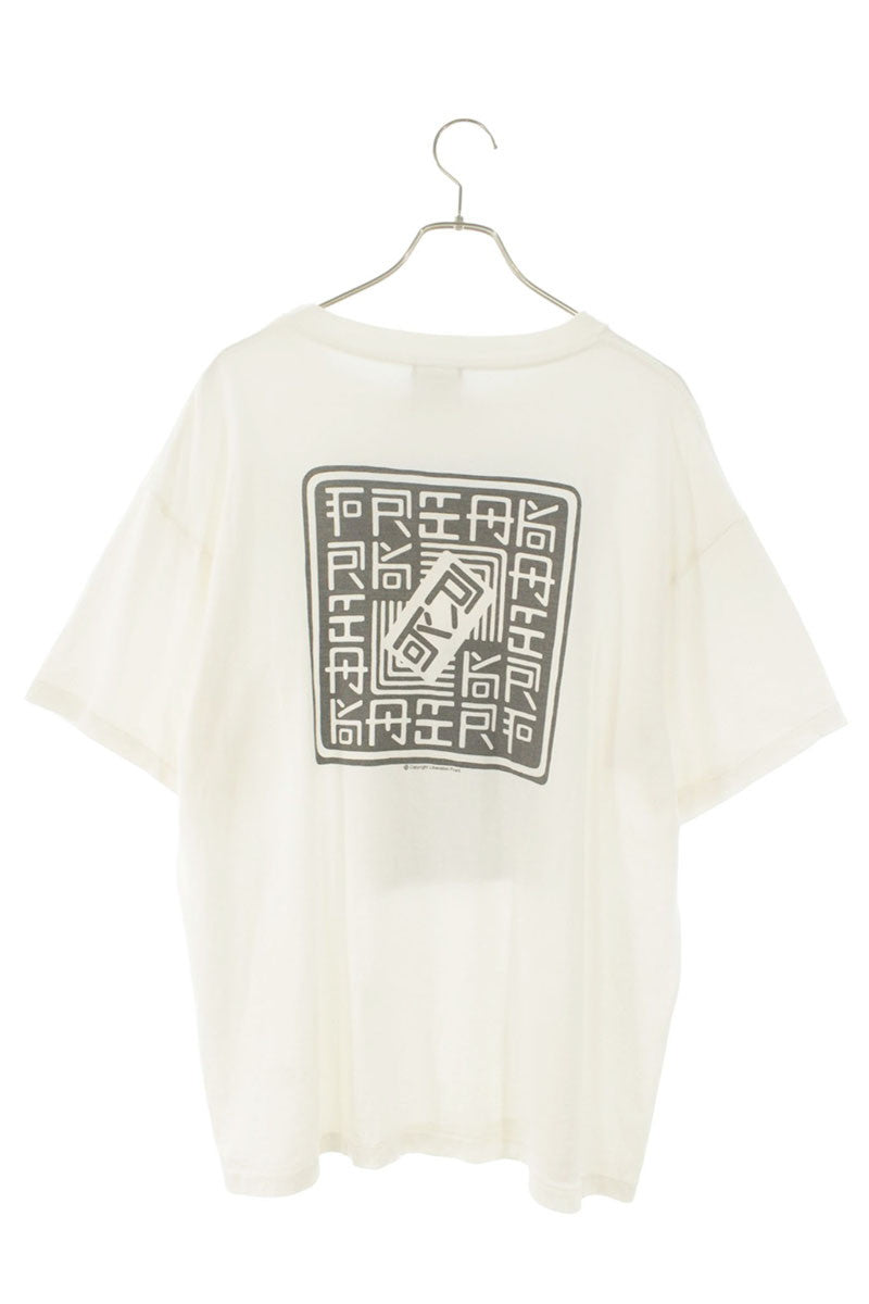 SAINT MICHAEL "WITHPUTFEAR" Vintage Print Tee White Size L
