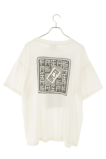 SAINT MICHAEL "WITHPUTFEAR" Vintage Print Tee White Size L