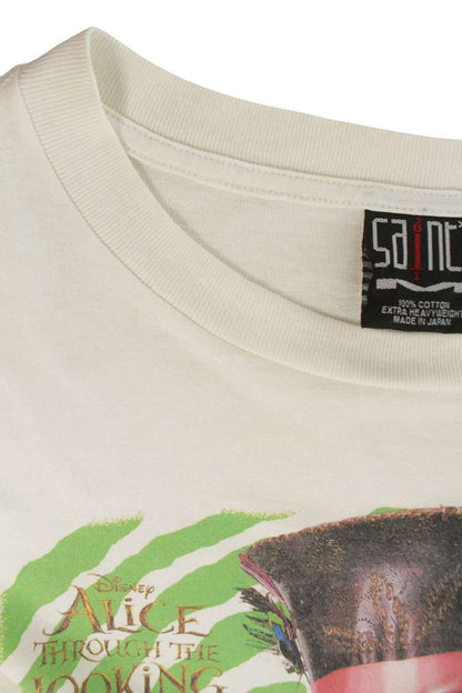 SAINT MICHAEL MAD HATTER Vintage Print T-Shirt White Size XL