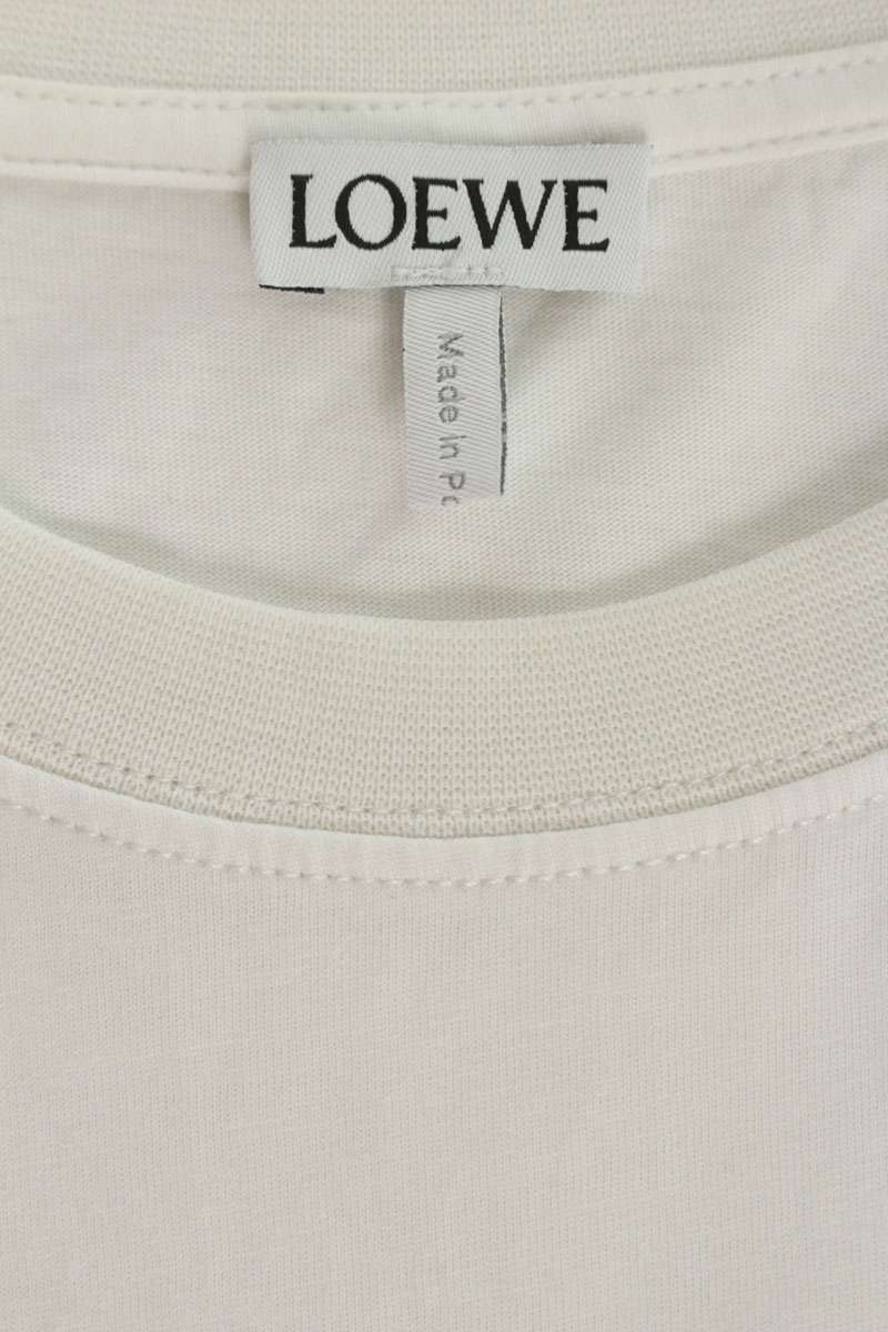 LOEWE White Anagram Logo Print Cotton T-Shirt Size XS
