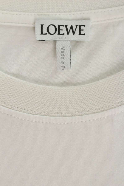 LOEWE White Anagram Logo Print Cotton T-Shirt Size XS