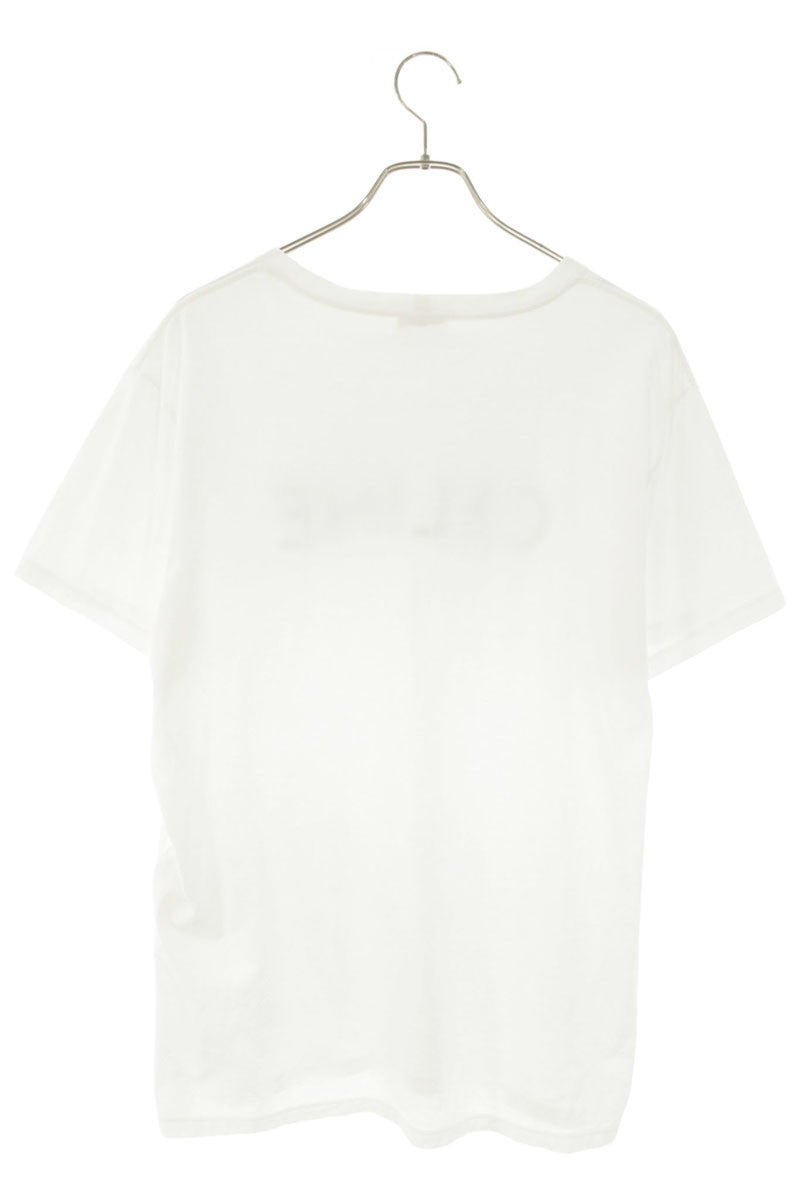 CELINE Logo Print Loose Fit T-Shirt White Size XL