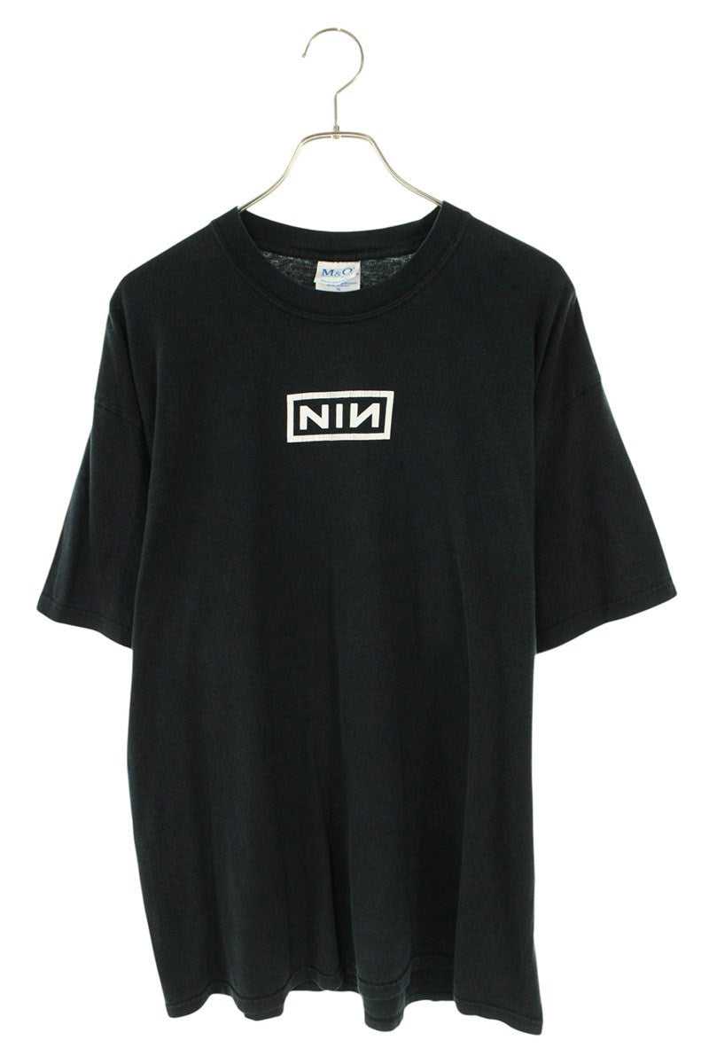 VINTAGE Nine Inch Nails Front Print T-Shirt Black Size XL