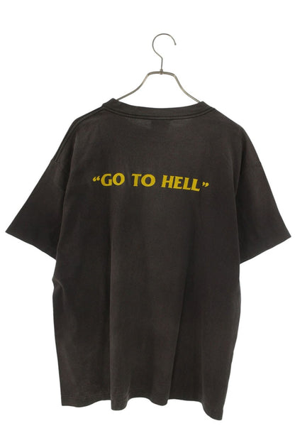 SAINT MICHAEL 22SS GO TO HELL Vintage T-Shirt Black Size M