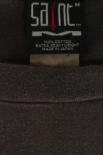 SAINT MICHAEL 22SS SAINT Logo Vintage Tee Black Size M