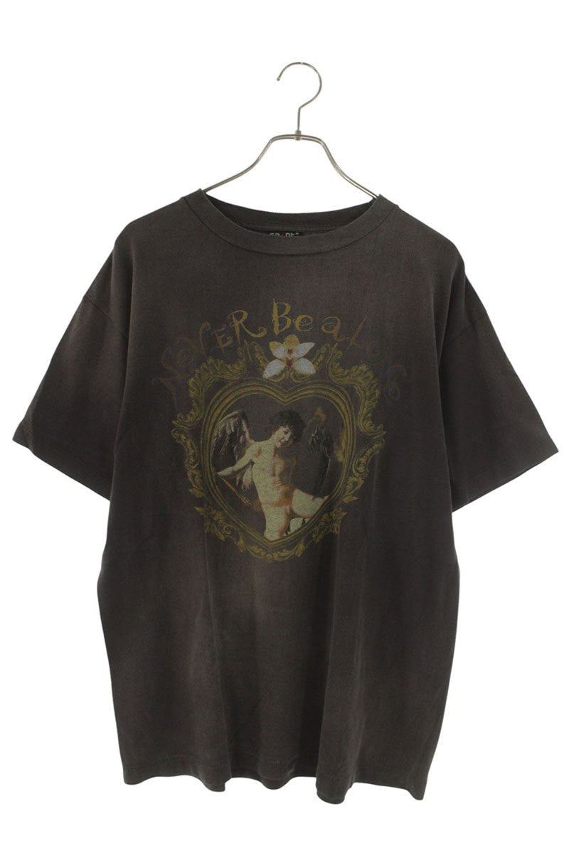 SAINT MICHAEL 22SS Never Be Alone Print Tee Black Size M