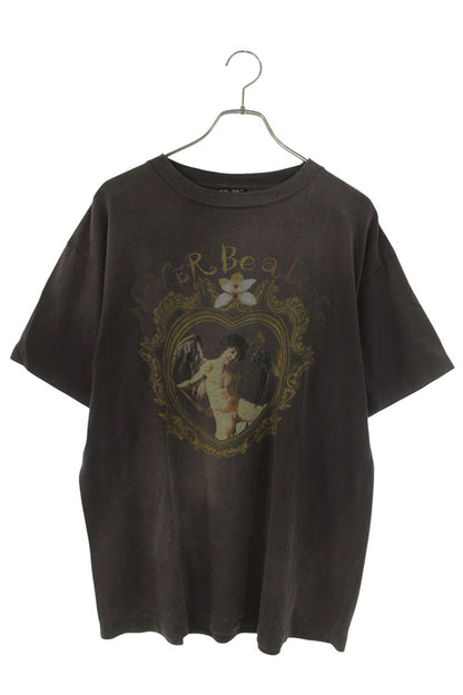 SAINT MICHAEL 22SS Never Be Alone Print Tee Black Size M