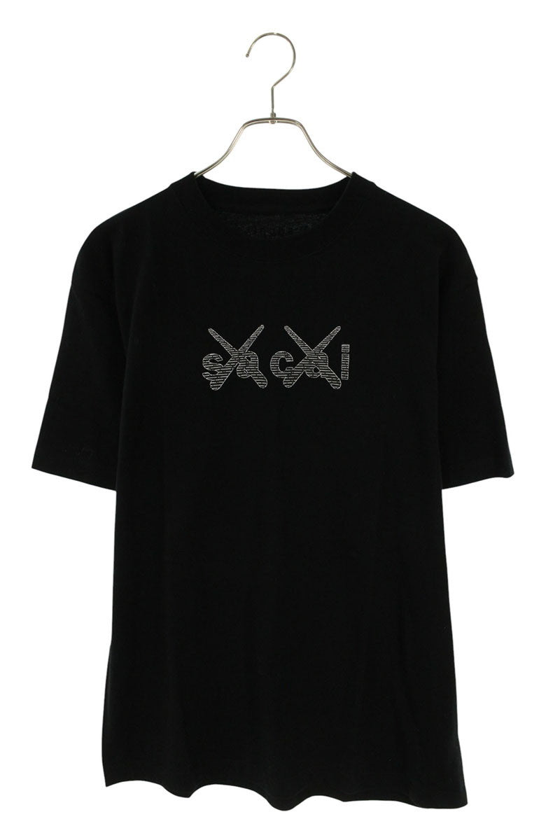 KAWS x Sacai Tokyo First Cotton Tee Black Size 2