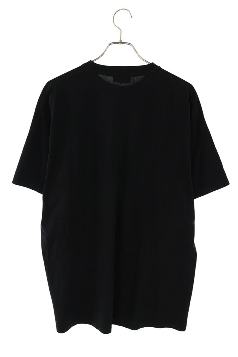 BALENCIAGA Mini Logo Print T-Shirt Black Size M