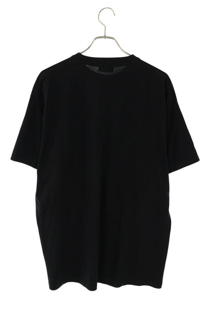 BALENCIAGA Mini Logo Print T-Shirt Black Size M