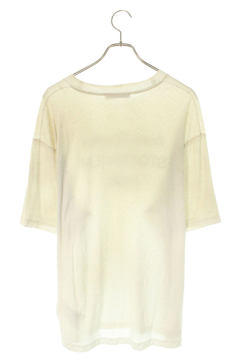 ACNE STUDIOS Logo Print Relaxed Fit Vintage Tee White Size M