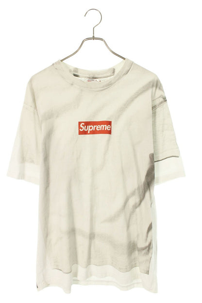 MM6 x Supreme 24SS Transfer Print Box Logo Tee White Size L
