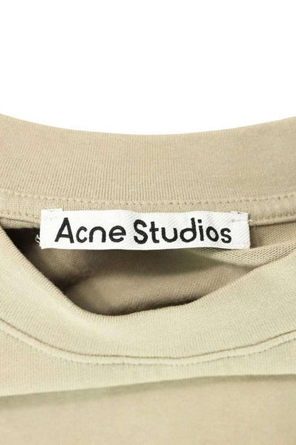 ACNE STUDIOS Beige Back Rubber Logo T-Shirt Size S