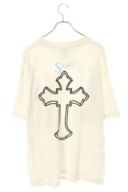 SAINT MICHAEL 25SS Vintage Washed 2PAC Tee White Size XL