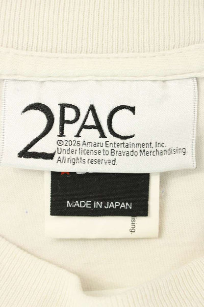 SAINT MICHAEL 25SS Vintage Washed 2PAC Tee White Size XL