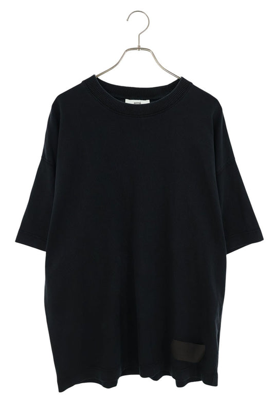 AMI Black Logo Label Design T-Shirt Size L