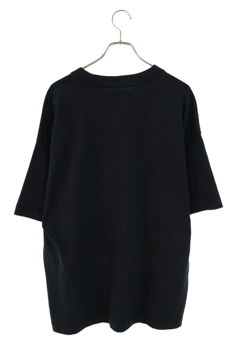 AMI Black Logo Label Design T-Shirt Size L