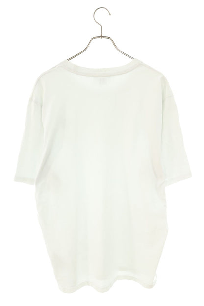 AMI White Heart Logo Embroidery T-Shirt Size L