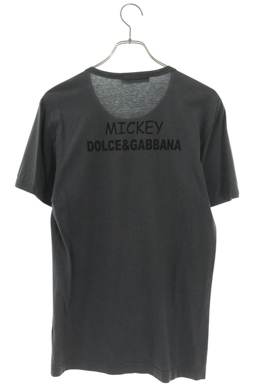 DOLCE & GABBANA Gray Character Print T-Shirt Size M