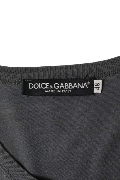 DOLCE & GABBANA Gray Character Print T-Shirt Size M