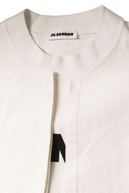 JILSANDER Logo Print Cotton Tee White Size L