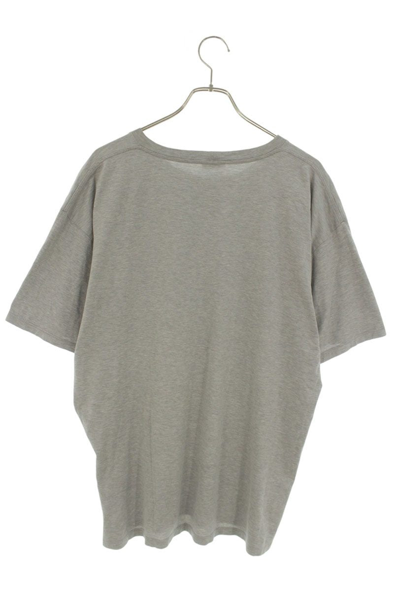 CELINE Checker Logo Studs Cotton T-Shirt Gray Size L