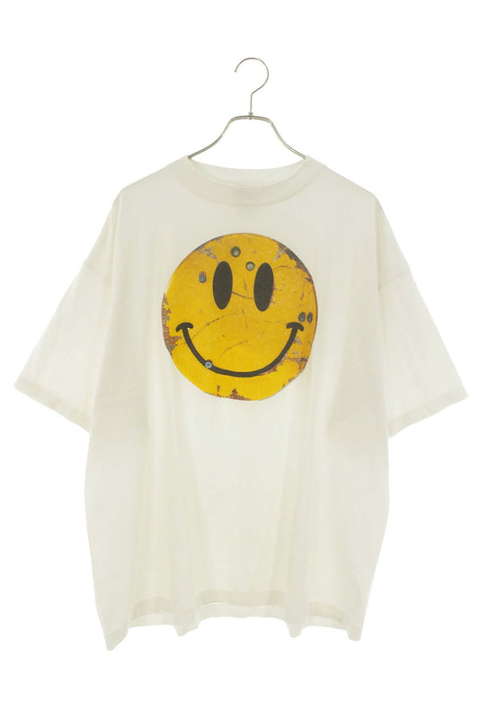 SAINT MICHAEL 25AW Vintage SMILE Graphic Tee White Size XL