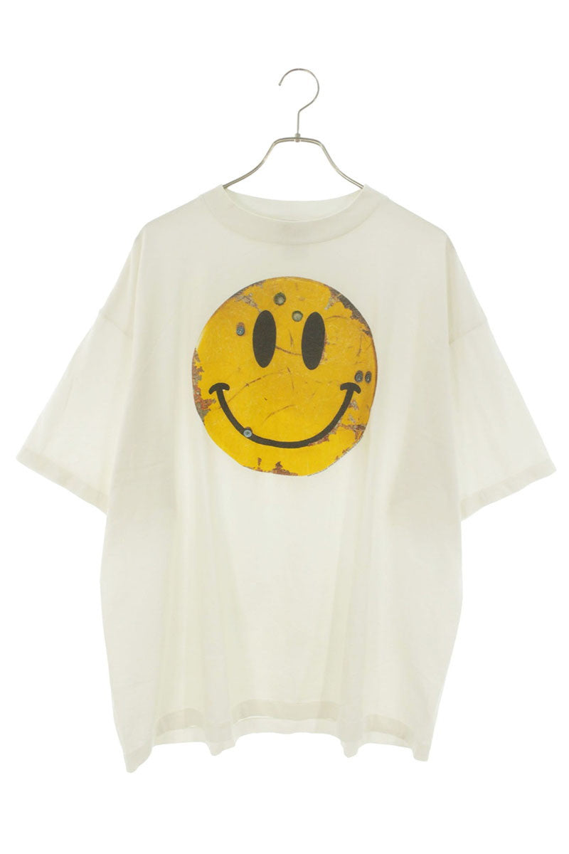 SAINT MICHAEL 25AW Vintage SMILE Graphic Tee White Size XL