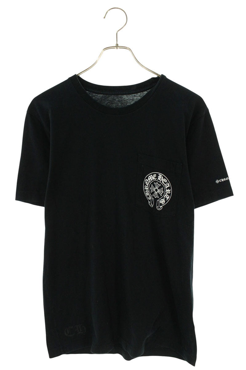 Chrome Hearts Back Horseshoe Print T-Shirt Black Size M