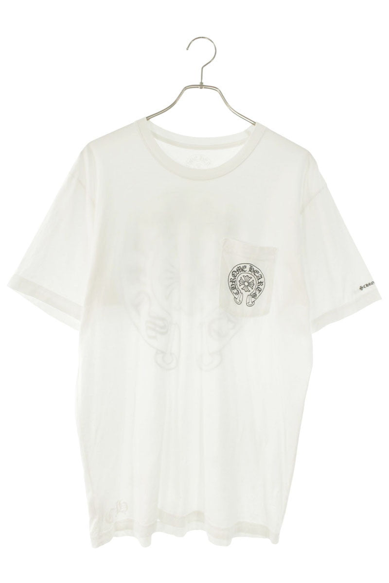 Chrome Hearts Back Horseshoe Print Tee White Size L