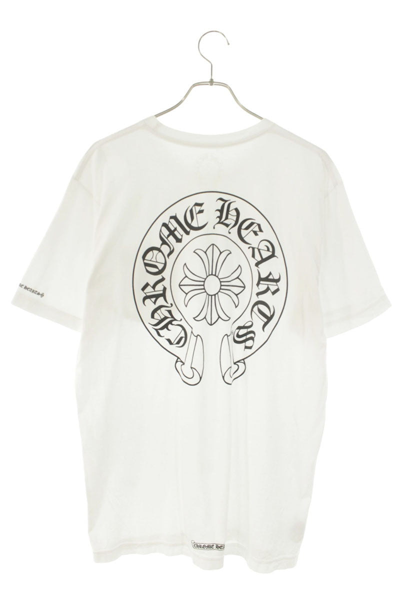 Chrome Hearts Back Horseshoe Print Tee White Size L