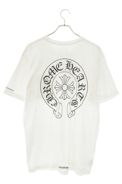 Chrome Hearts Back Horseshoe Print Tee White Size L