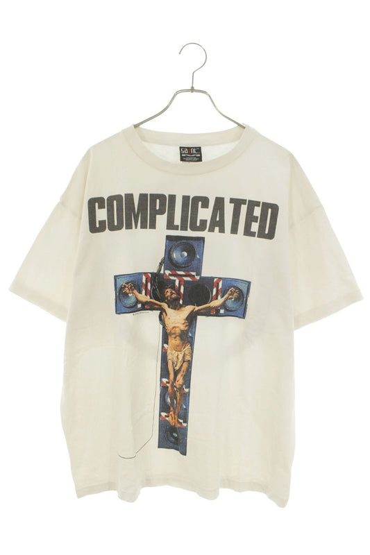 SAINT MICHAEL Vintage Graphic Print Tee White Size XL