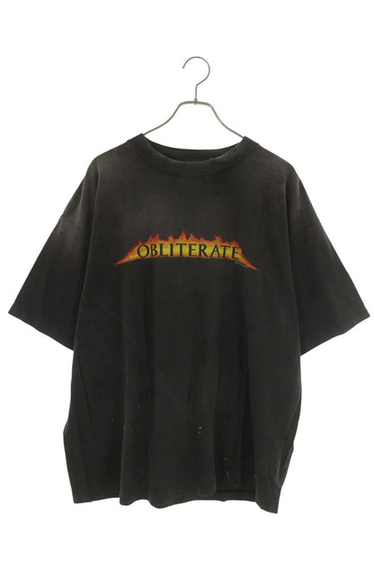 SAINT MICHAEL 25SS OBLITERATE Vintage Washed Black Size XL