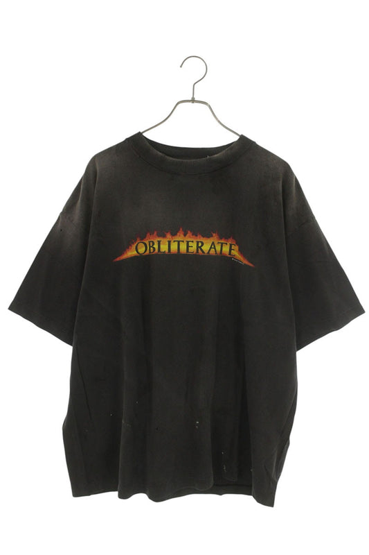 SAINT MICHAEL 25SS OBLITERATE Vintage Washed Black Size XL