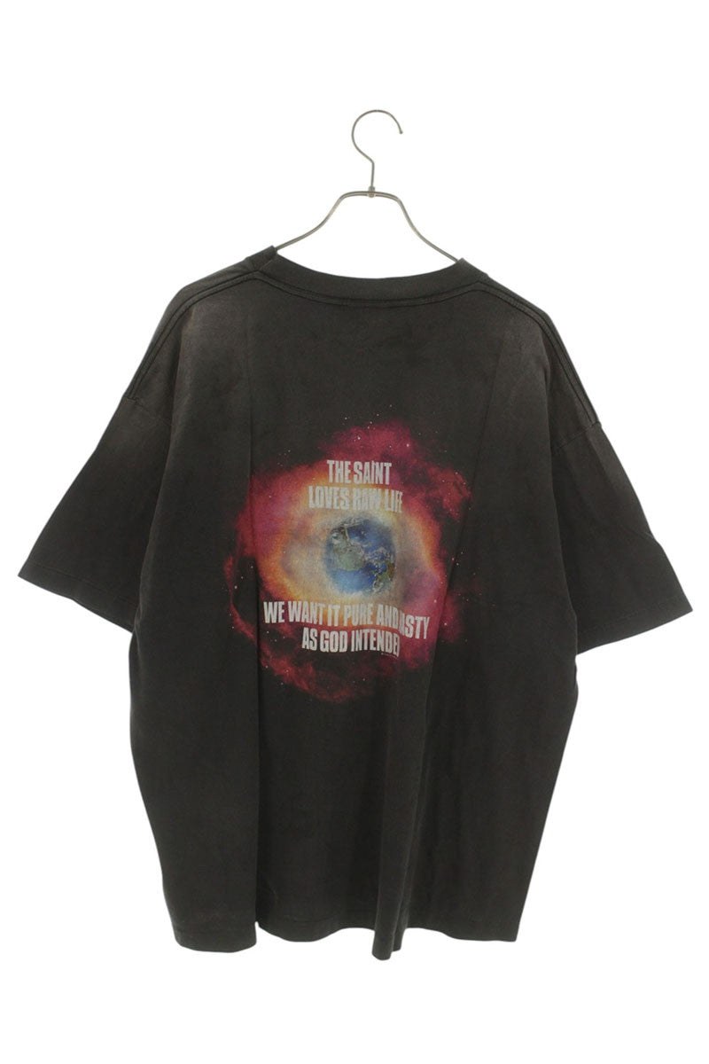 SAINT MICHAEL 25SS OBLITERATE Vintage Washed Black Size XL