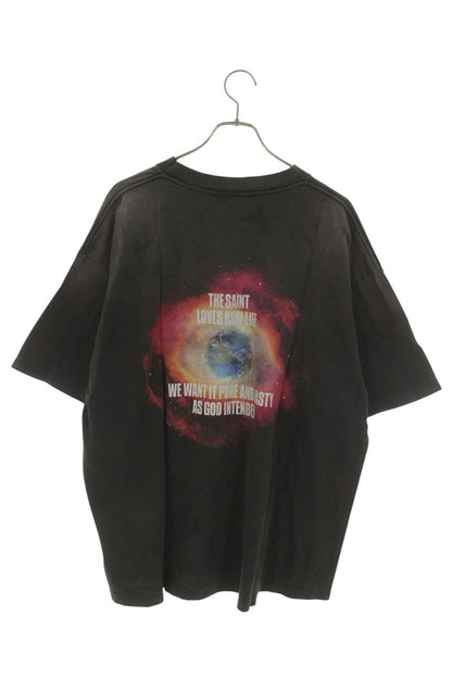 SAINT MICHAEL 25SS OBLITERATE Vintage Washed Black Size XL