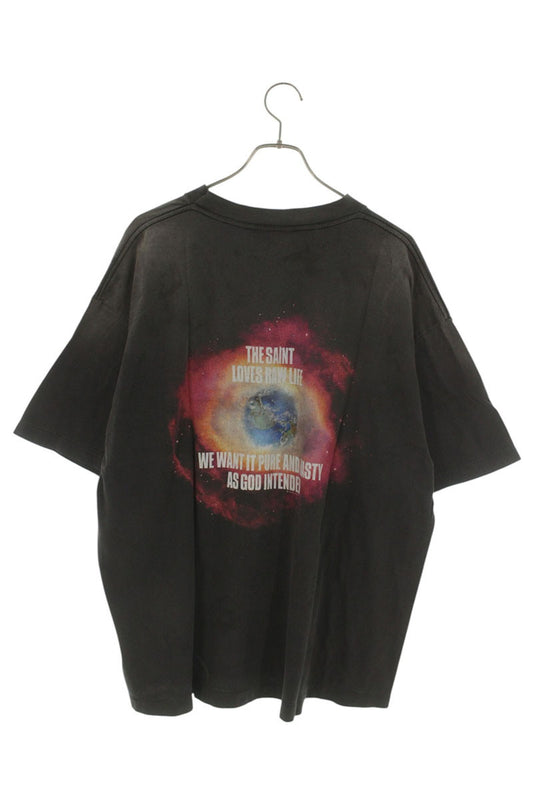 SAINT MICHAEL 25SS OBLITERATE Vintage Washed Black Size XL