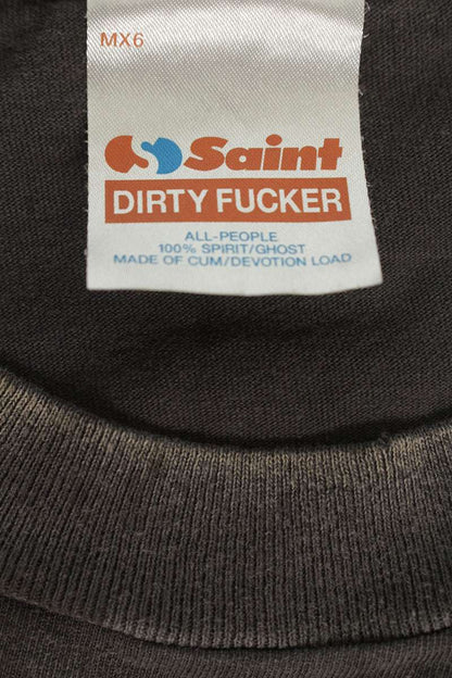 SAINT MICHAEL 25SS OBLITERATE Vintage Washed Black Size XL