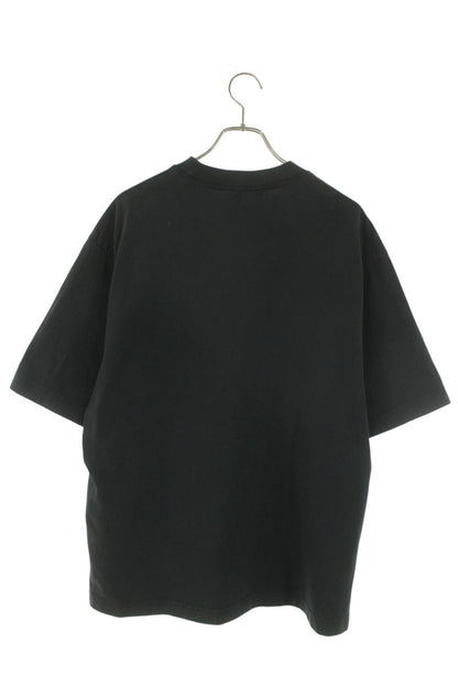 ACNE STUDIOS Logo Stamp Print Cotton T-Shirt Black Size S