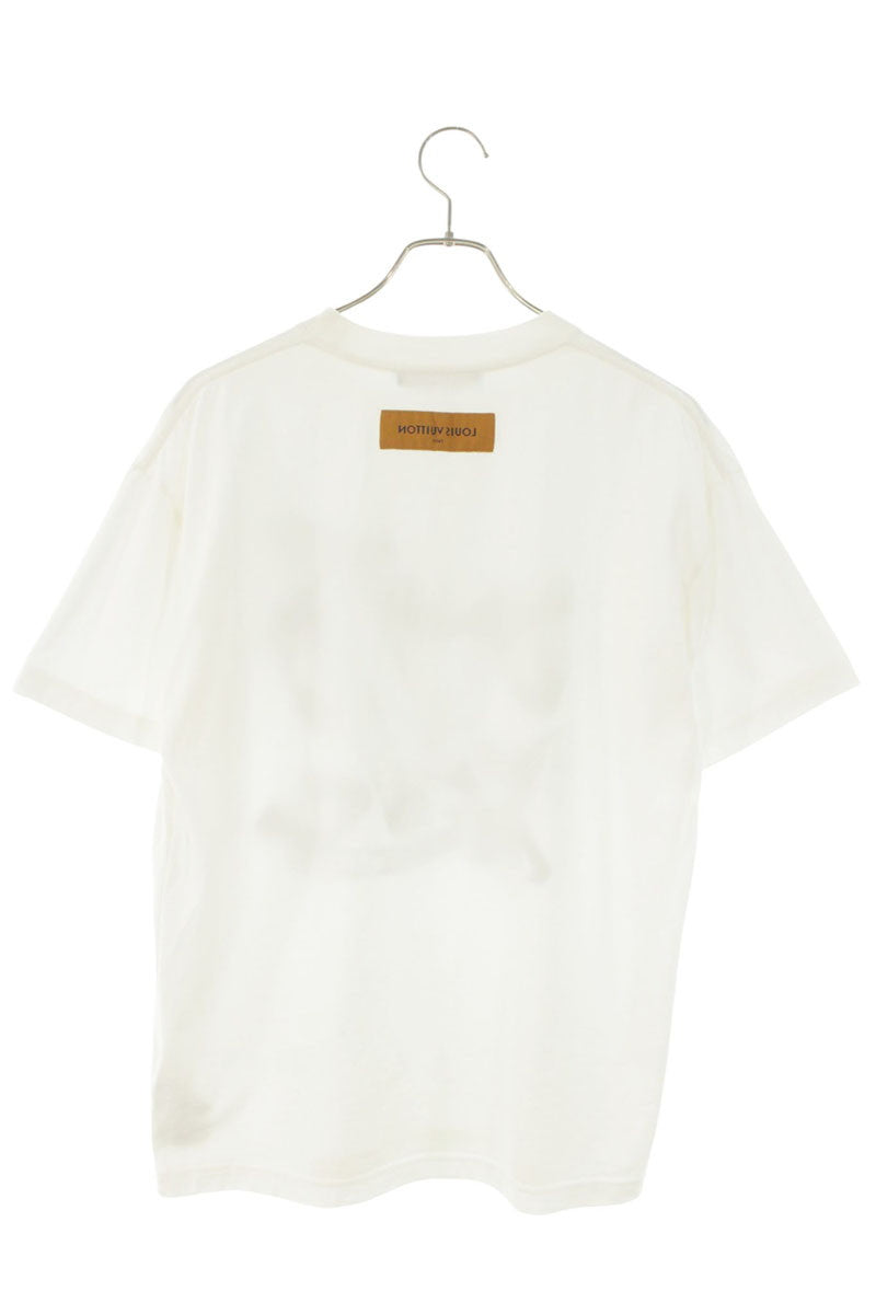 LOUISVUITTON LV Bird Print Cotton T-Shirt White Size S
