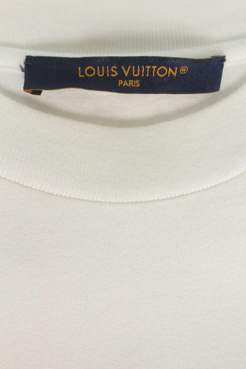 LOUISVUITTON LV Bird Print Cotton T-Shirt White Size S