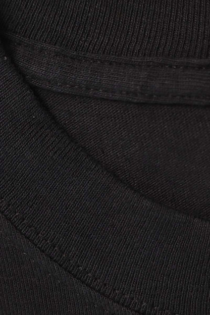 VINTAGE Apple Logo Print Cotton T-Shirt Black Size L